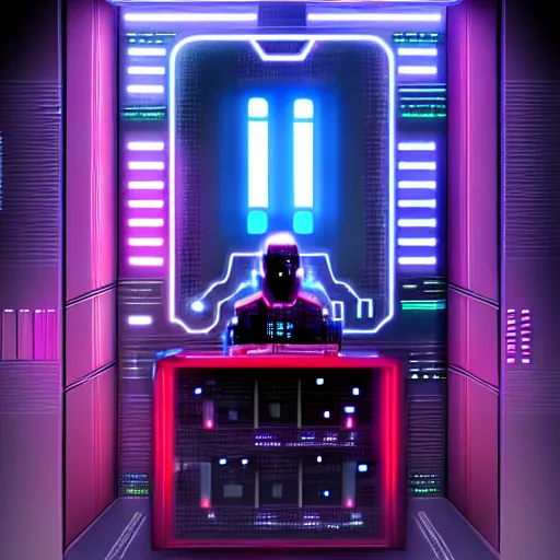 Image similar to a cyberpunk charector