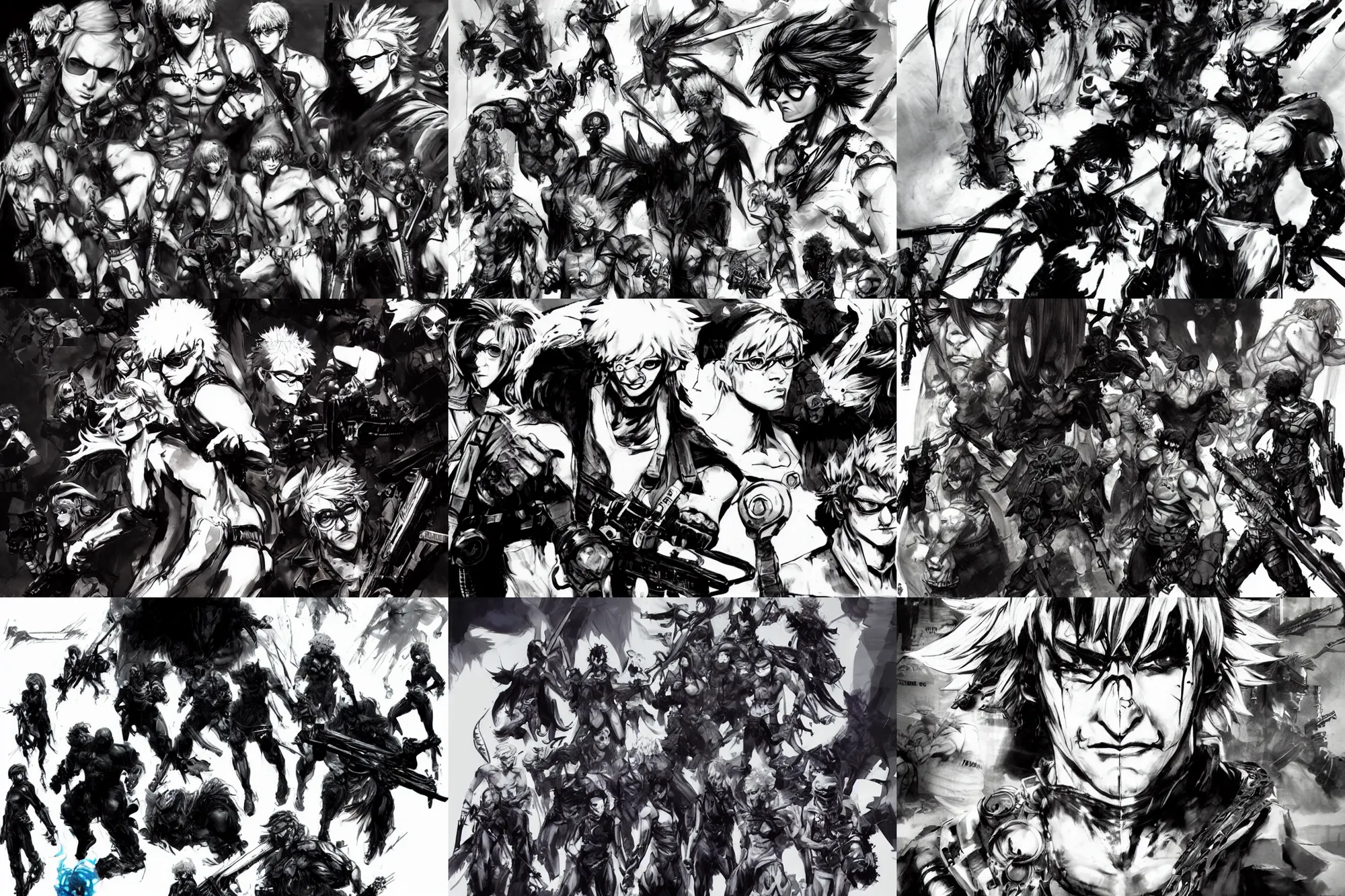 Prompt: The Homestuck trolls, cinematic, epic, highly-detailed, photo realistic concept art by Yoji Shinkawa