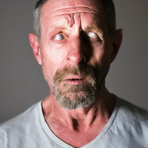 Image similar to a man with a sore throat, hyper realistic, amazing, 8 0 mm, natural lighting