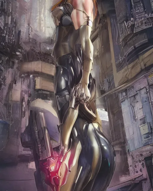 Image similar to weta disney pixar movie still portrait photo of motoko kusanagi the major ghost in the shell : : as cyborg woman by pixar : : by weta, wlop, ilya kuvshinov, rossdraws, artgerm, marvel, maxim cover, latex, octane render, sweaty, iridescent, bright morning, anime, liosh, mucha : :