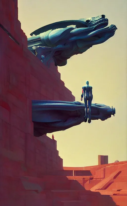 Prompt: Elysium, very coherent, painted by Edward Hopper, Wayne Barlowe, painted by James Gilleard, airbrush, art by JamesJean