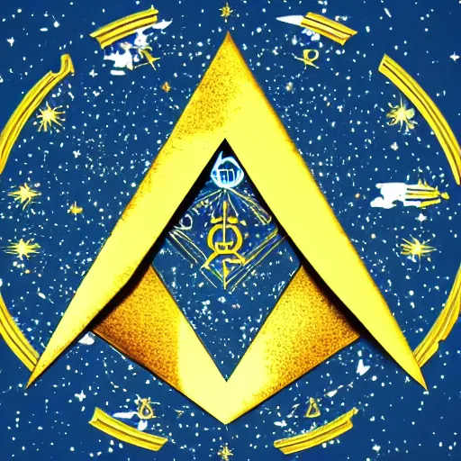 Prompt: the Universe according to the Illuminati, Freemasons, cult, design, high quality, 4k