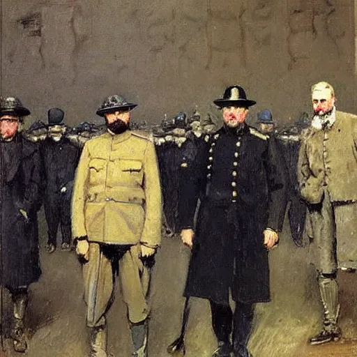 Image similar to statesmen of world war one by sir james guthrie