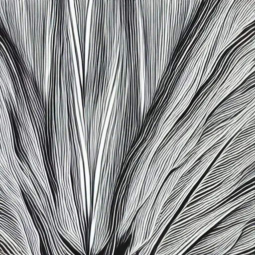 Image similar to abstract ( plant ) design digital artwork monochromatic black and white very simplistic corporate