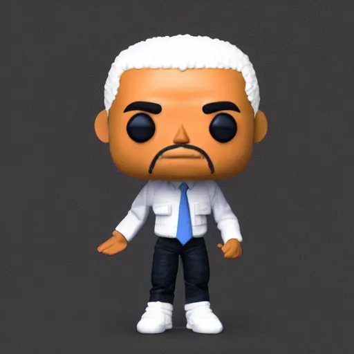 Prompt: full body 3d render of barack obama as a funko pop, studio lighting, white background, blender, trending on artstation, 8k, highly detailed