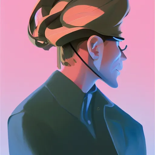 Image similar to face icon stylized minimalist rockoa €™ s modern life, loftis, cory behance hd by jesper ejsing, by rhads, makoto shinkai and lois van baarle, ilya kuvshinov, rossdraws global illumination