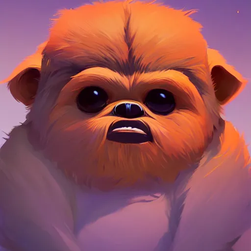 Image similar to face icon stylized minimalist ewoks, loftis, cory behance hd by jesper ejsing, by rhads, makoto shinkai and lois van baarle, ilya kuvshinov, rossdraws global illumination