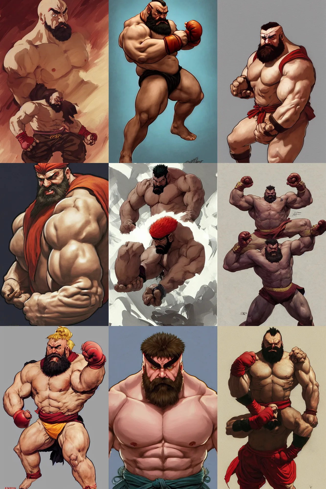 Zangief, street fighter 6, extreme detail - AI Generated Artwork