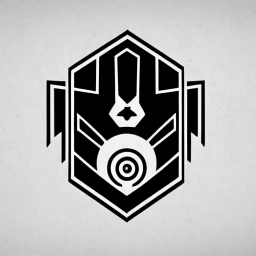 Prompt: corpse logo by Tristan Eaton, geometric, vector, symmetrical, minimalism, trending dribbble, behance