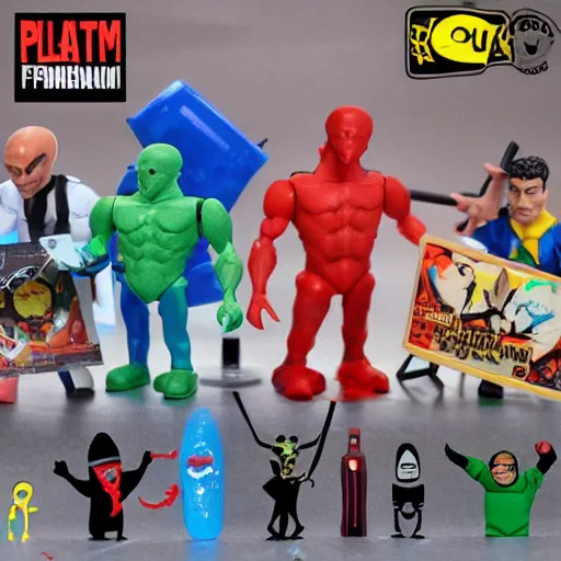 Image similar to quantum mechanics, stop motion vinyl action figure, plastic, toy, butcher billy style