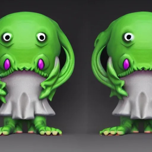 Prompt: ultra cute design for a Cthulhu art vinyl toy, Pixar, unreal engine, studio lighting, product shot 4k hd