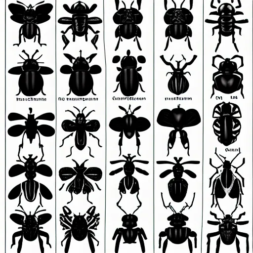 Prompt: “an alphabet of bugs”