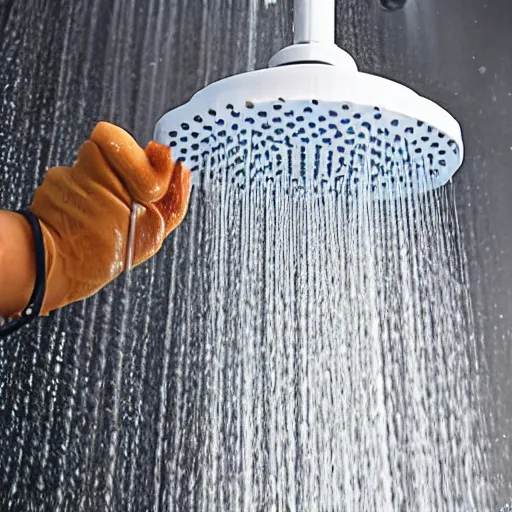 Image similar to a shower head spraying honey