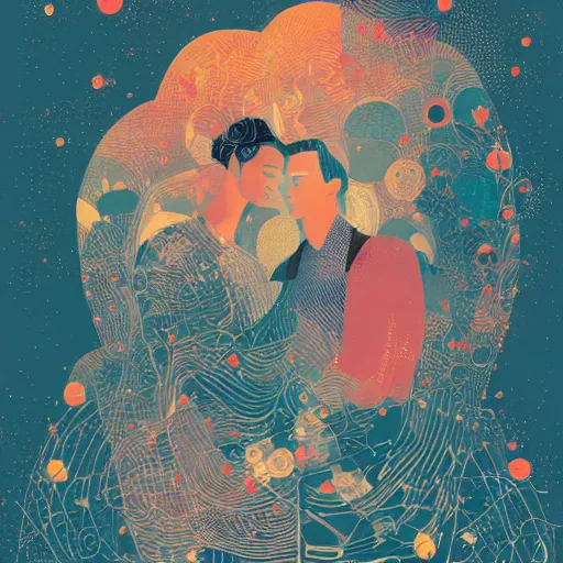Image similar to Unconditional love, By Victo Ngai and James Gilleard