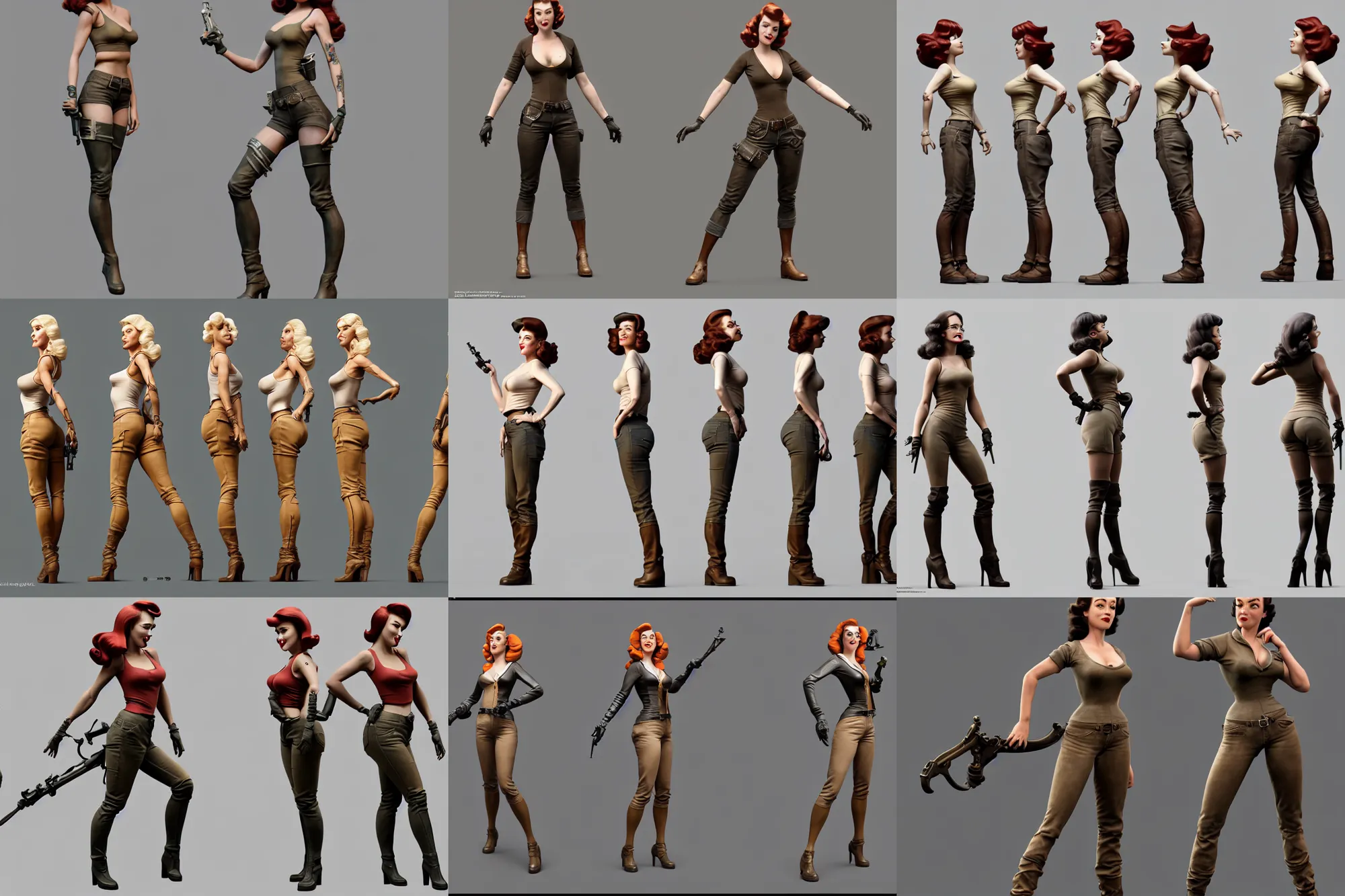 ArtStation - Character design - Human Female 3