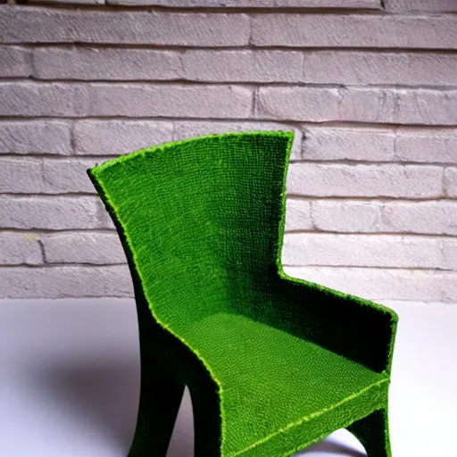 Image similar to chair made out of nettle