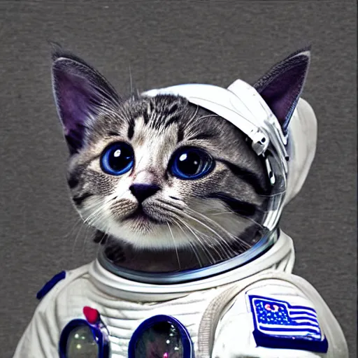 Image similar to cute kitty astronaut