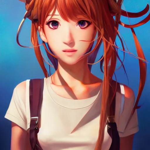 Prompt: Monika from doki doki literature club, portrait, ddlc, made by Stanley Artgerm Lau, WLOP, Rossdraws, James Jean, Andrei Riabovitchev, Marc Simonetti, Yoshitaka Amano, ArtStation, CGSociety, oil painting on canvas