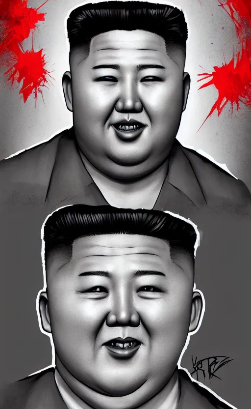 Image similar to a Killer in Dead by Daylight that looks like Kim Jong-un, concept art, trending on artstation, 4k