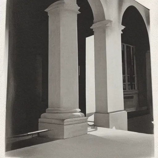 Image similar to filmic noisy bipedal paris web balinese cat zinc pilaster pediment, by kati horna and juan gimenez and edward hopper, art on instagram, charcoal drawing, polaroid photo