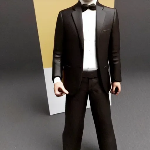 Image similar to keanu reeves bobblehead realistic