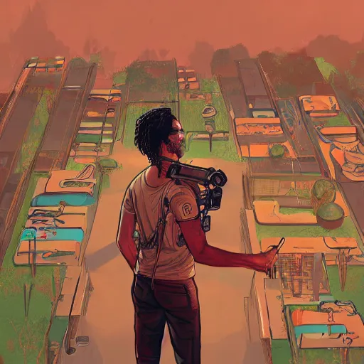 Image similar to keanu reevez in the art style of disco elysium