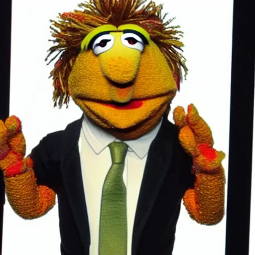 Image similar to muppet mugshot. arrested, driving under the influence