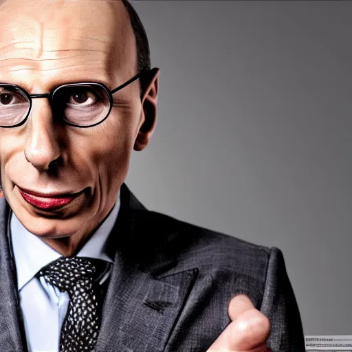 Prompt: Enrico Letta punk, photorealistic!, 8k, Canon portrait