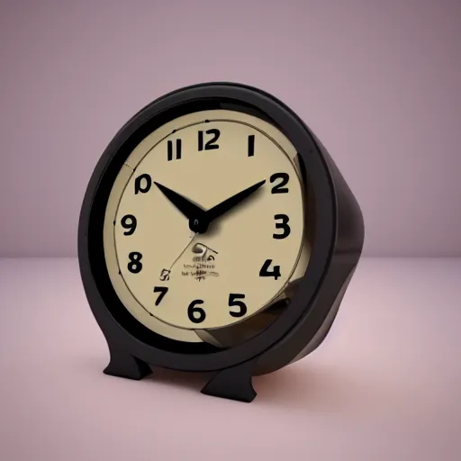 Prompt: a minute 3 d model of an alarm clock, award winning, blendswap - 4