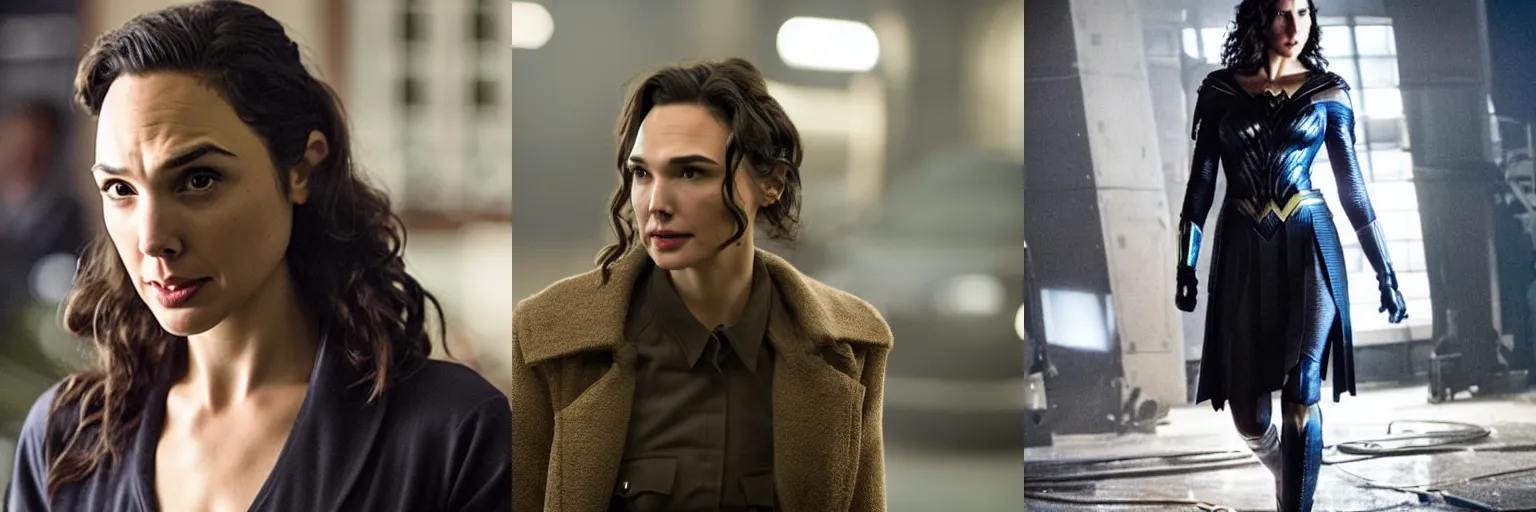 Prompt: close - up of gal gadot as a detective in a movie directed by christopher nolan, movie still frame, promotional image, imax 7 0 mm footage