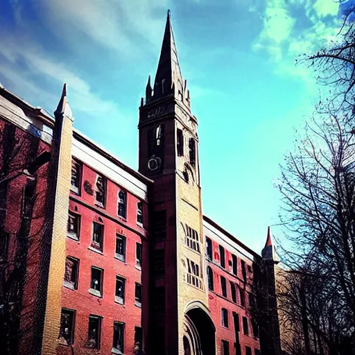 Prompt: “ dystopian boston college ”