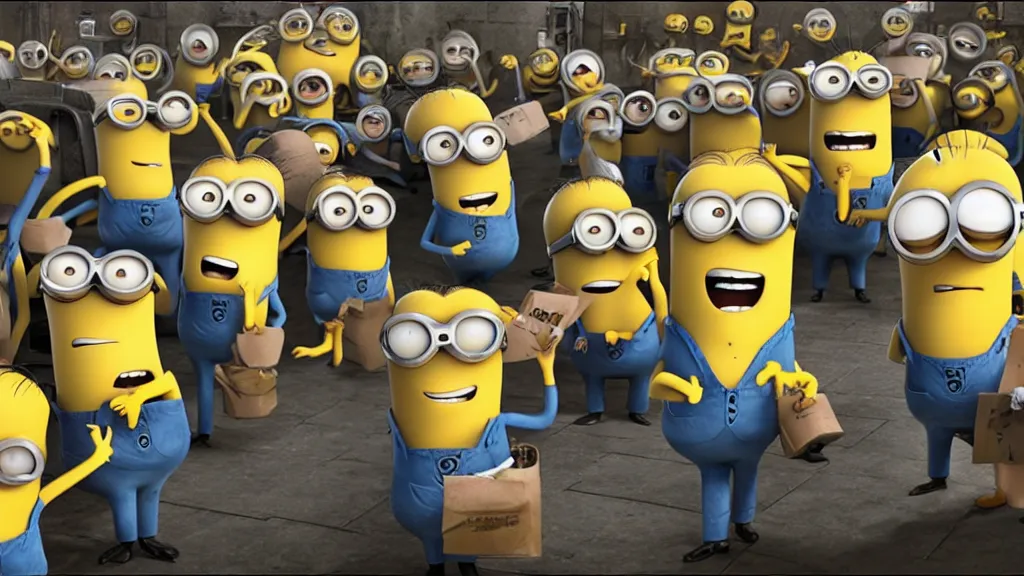 Image similar to saul goodman in minions the rise of gru