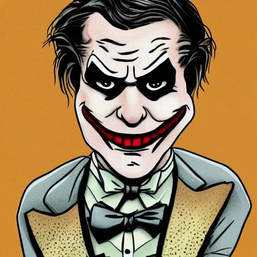 Image similar to Garfield as the Joker