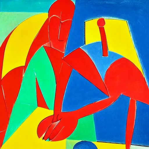 Image similar to a matisse interpretation of cubism