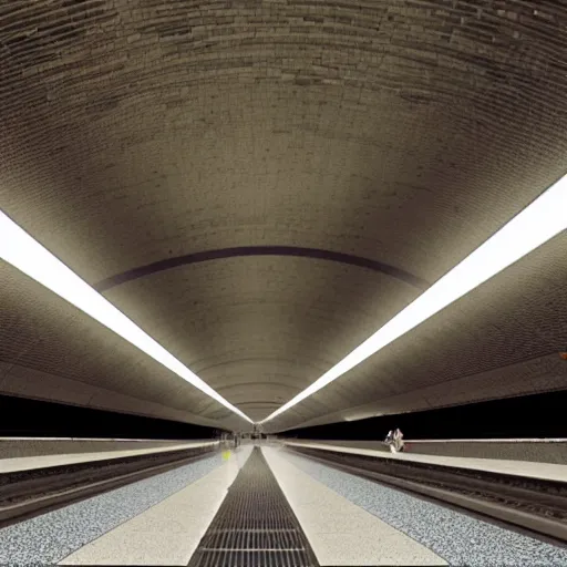 Prompt: martian subway station,