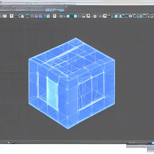 Prompt: boolean intersect operation of 3 d projection of 4 d hypercube with 3 d sphere, unreal engine 5, 4 d toys