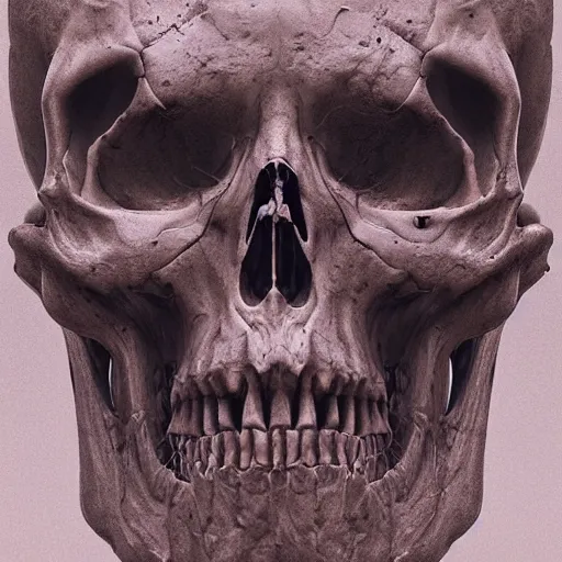 Image similar to portrait_of_a_melting_skull._intricate_abstract._intricate_artwork._by_Tooth_Wu_wlop_beeple_dan_mumford._octane_render_trending_on_artstat