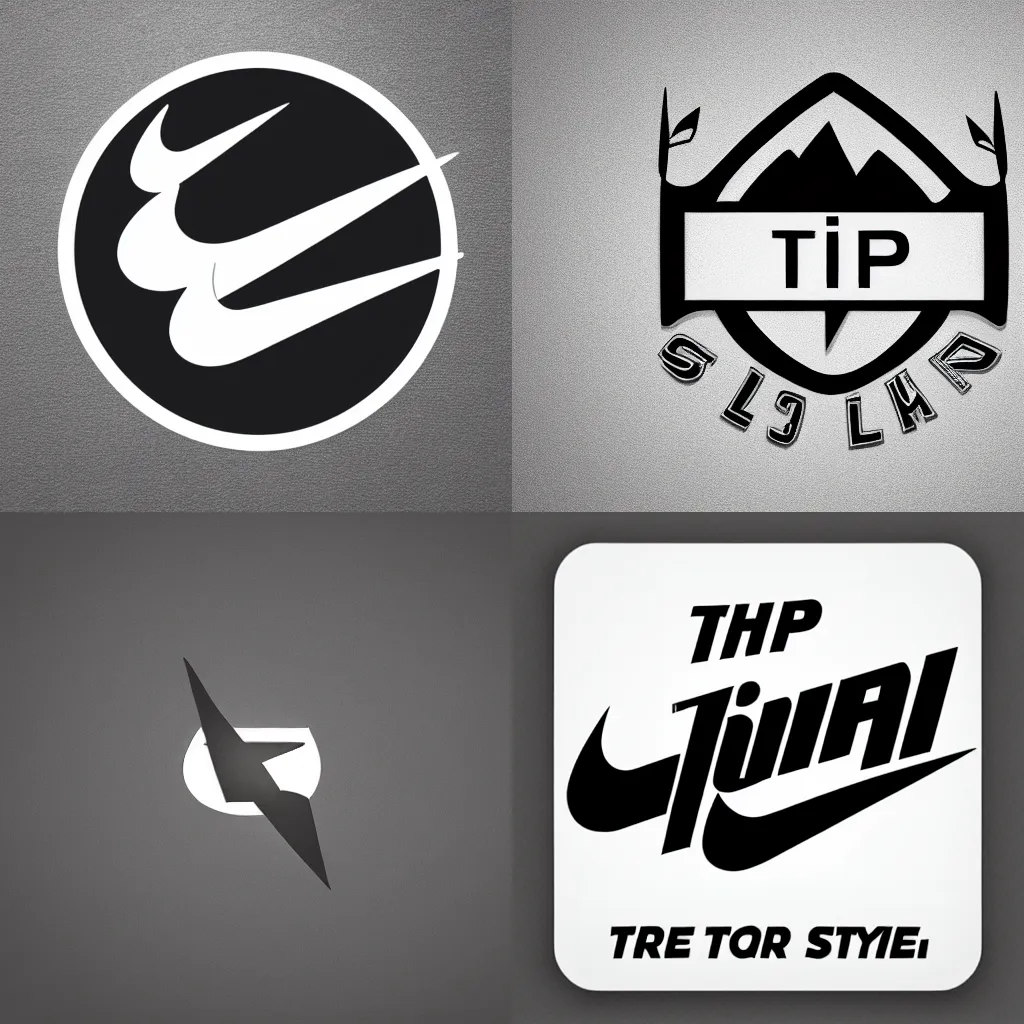 Prompt: A super slick logo of a trip sharing app in the style of Nike\'s logo