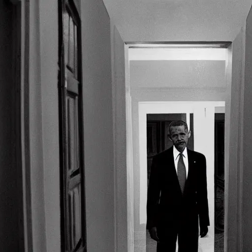 Prompt: barack obama in the shining