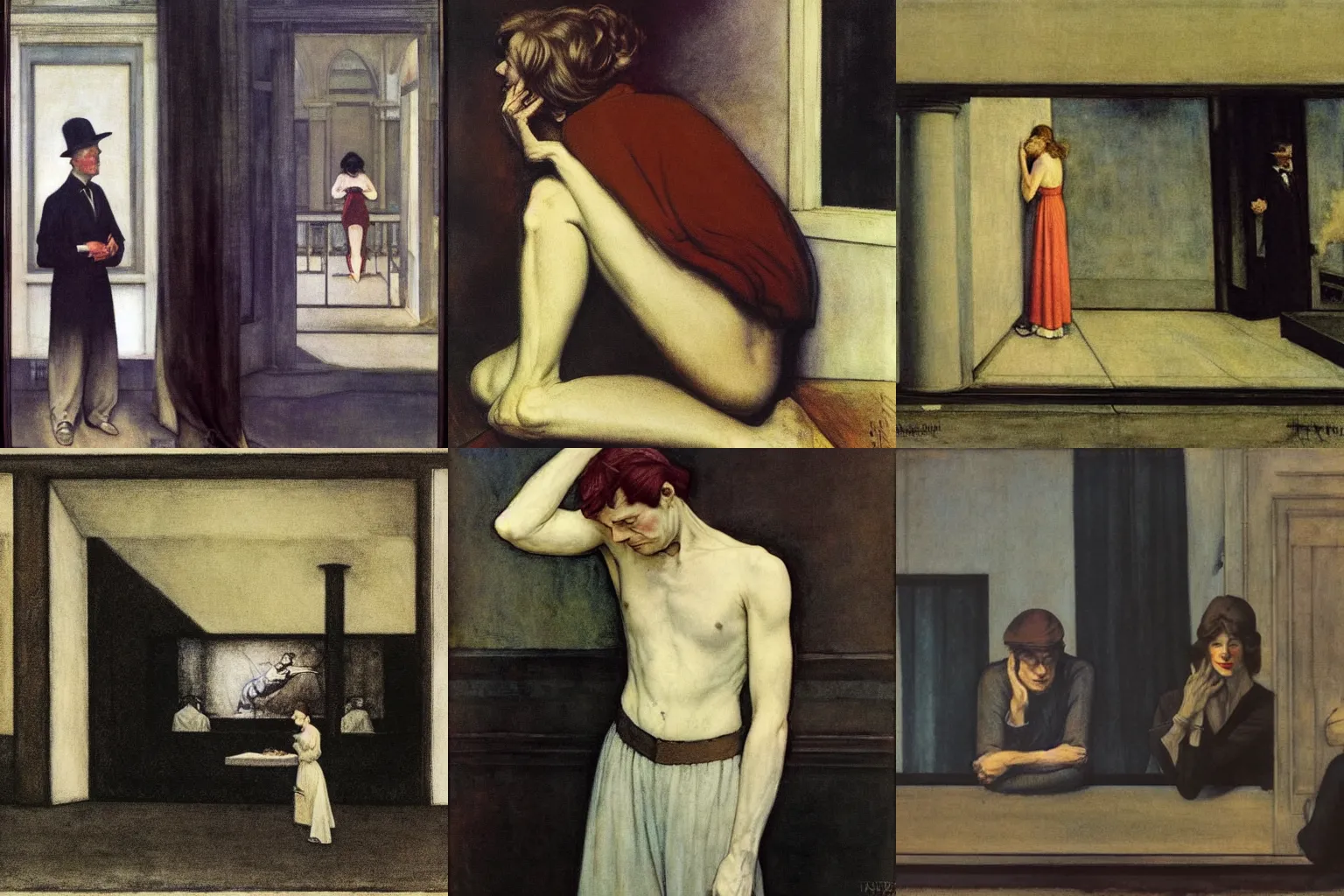 Prompt: honored, praised and despised. painting by edward hopper, arthur rackham and richard avedon