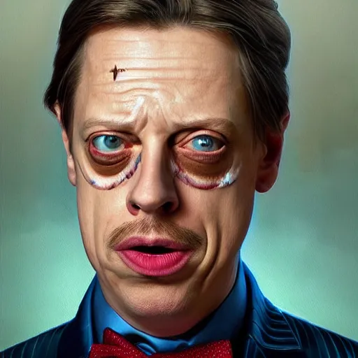 Prompt: hyperrealistic mixed media high resolution painting of a Steve Buscemi as Austin Powers, stunning 3d render inspired art by István Sándorfi and Greg Rutkowski and Unreal Engine, perfect symmetry, dim volumetric lighting, 8k octane beautifully detailed render, post-processing, extremely hyper-detailed, intricate, epic composition, highly detailed attributes, highly detailed atmosphere, cinematic lighting, masterpiece, trending on artstation, very very detailed, masterpiece, stunning, flawless structure, lifelike texture, perfection,