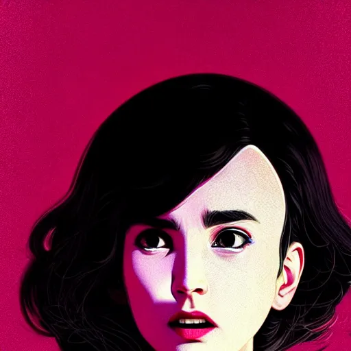 Image similar to bored actress gal gadat. underground box office hit, comedy and seventies italian horror movie, unreal engine, intricate, ultra detailed 8 k, ambient occlusion, best, cool, extremely beautiful and aesthetic shape of face and neck, art by hiroaki samura and ilya kuvshinov and rossdraws andy warhol