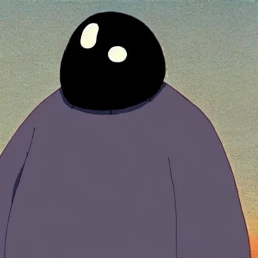 Prompt: real life photo of noface from the movie spirited away