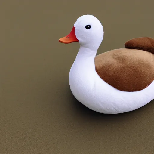 Image similar to a very beautiful design for a stuffed duck plushie, 4 k resolution