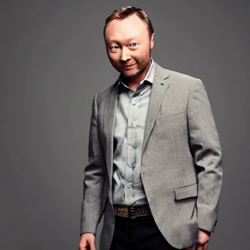 Image similar to Limmy as a fashion model