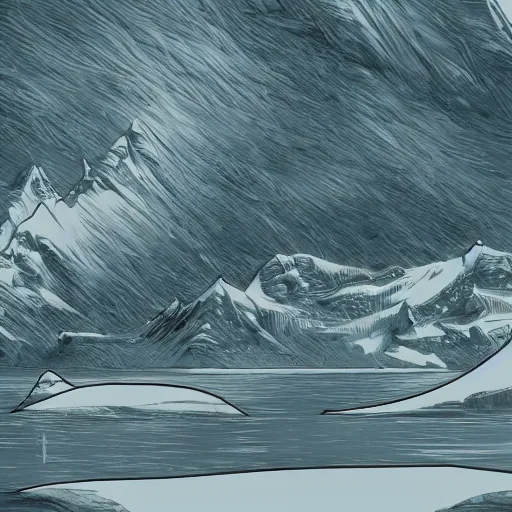 Image similar to epic masterpiece of creative and mysterious dream sequence of the prophet of Antarctica, cinematic, establishing shot, extremely high detail, photorealistic, cinematic lighting, intricate line drawings, 8k resolution