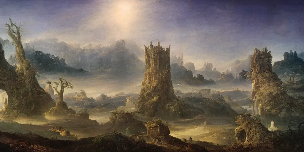 Image similar to an amazing award winning photo of a surreal landscape with the holy grail, Arcadia