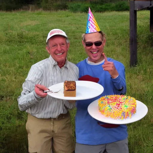 Image similar to birthday party with cake for fly fisherman