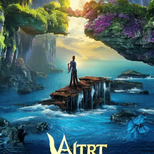 Prompt: avatar the way of water poster