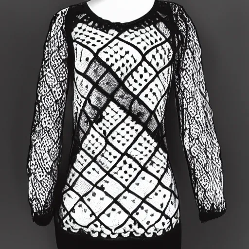 Image similar to black and white openwork